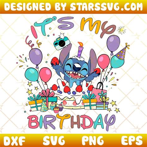 Stitch Birthday Svg It S My Birthday Stitch Svg Cute Stitch Svgs