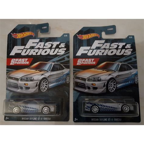 Jual Hot Wheels Fast Furious Nissan Skyline R34 Indonesia Shopee Indonesia
