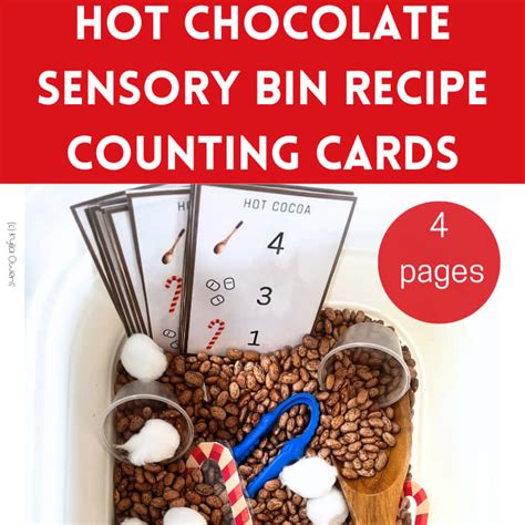 Hot Cocoa Sensory Bin Recipe Counting Cards By FUNdamentals Of Home Daycare