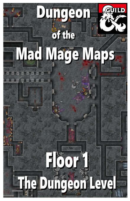 Dungeon Of The Mad Mage Maps Floor 1 The Dungeon Level Dungeon