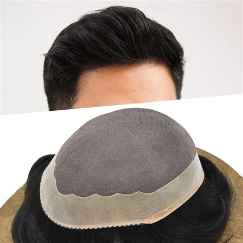 Amazon Toupee For Men Fine Mono Mens Toupee Men Hair System Poly