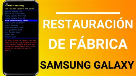 Hard Reset A Un Samsung Galaxy YouTube