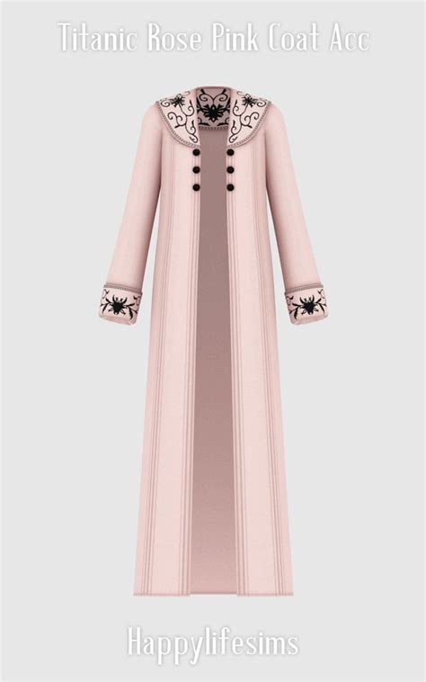 Lonelyboy Ts Titanic Rose Pink Coat Set Happylifesims Koonam