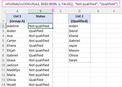 How To Compare Two Columns In Excel Using Vlookup