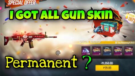 I Got All Gun Skin Permanent In Special Airdrop Thanks Garena Free