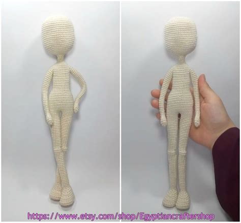 Crochet Basic Doll Body Pattern Amigurumi Doll Body Pattern Etsy