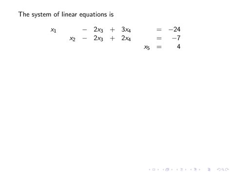 Lesson 9 Gaussian Elimination Ppt