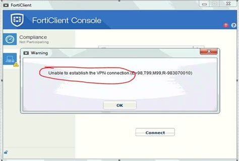 Solved Unable To Establish Vpn Connection Fortinet Community