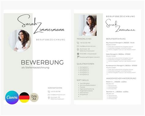 Bewerbungsvorlage Deutsch Lebenslauf Vorlage Deutsch Bewerbung Layout