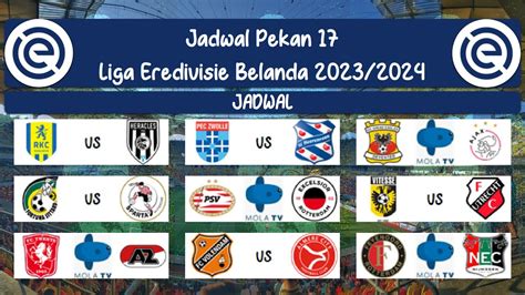 Jadwal Sepak Bola Nanti Malam Liga Eredivisie Belanda 20232024