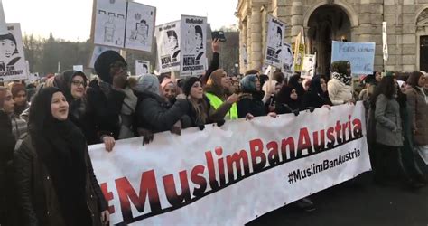 Thousands March In Protest Of Austrian Face Veil Ban In Vienna The