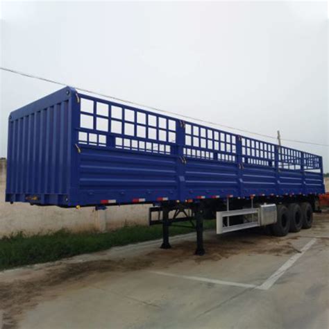 Factory Price Axle Cargo Semi Trailer Truck Side Wall Cargo Semi