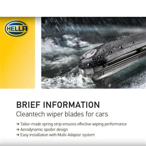 Hella Nanotechnology Wiper Blades Set Toyota Innova All Gen Auto U