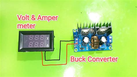 Cara Pasang Volt Amper Meter Pada Step Down Dc Buck Converter Plus