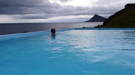 krossneslaug hot spring bathing august  youtube