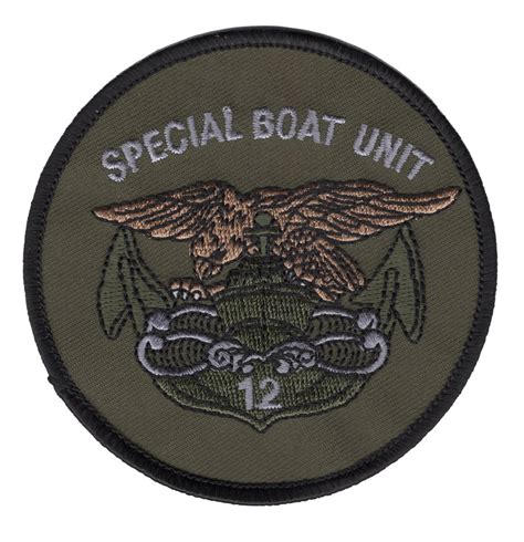 Sbu 12 Special Boat Unit One Two Patch Color River Patrol Boat