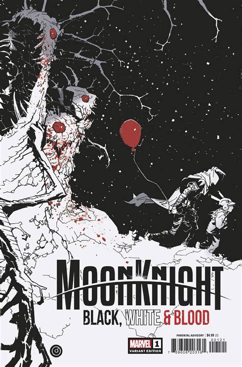 Moon Knight Black White Blood Sakai Cover Fresh Comics