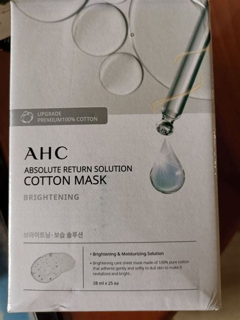 Ahc Mask Beauty And Personal Care Face Face Care On Carousell