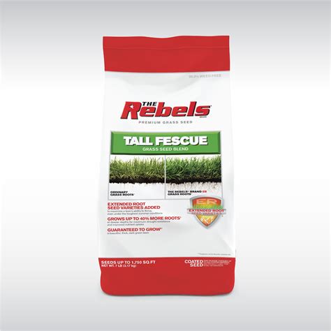 Buy The Rebels Tall Fescue Grass Seed For Sun To Medium Shade 7 Lb Covers 1 750 Sq Ft Online