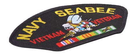 United States Navy Seabee Vietnam Veteran Patch Gravity Trading