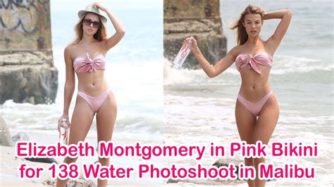 Elizabeth Montgomery In Pink Bikini For Water Photoshoot In Malibu