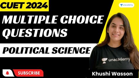 Multiple Choice Questions Political Science Cuet Khushi