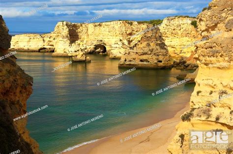 Praia Da Marinha Lagoa Marinha Beach Algarve Portugal Europe