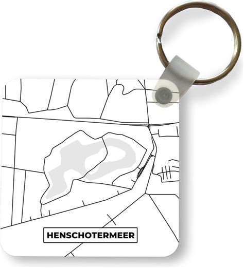 Sleutelhanger Uitdeelcadeautjes Plattegrond Kaart Stadskaart