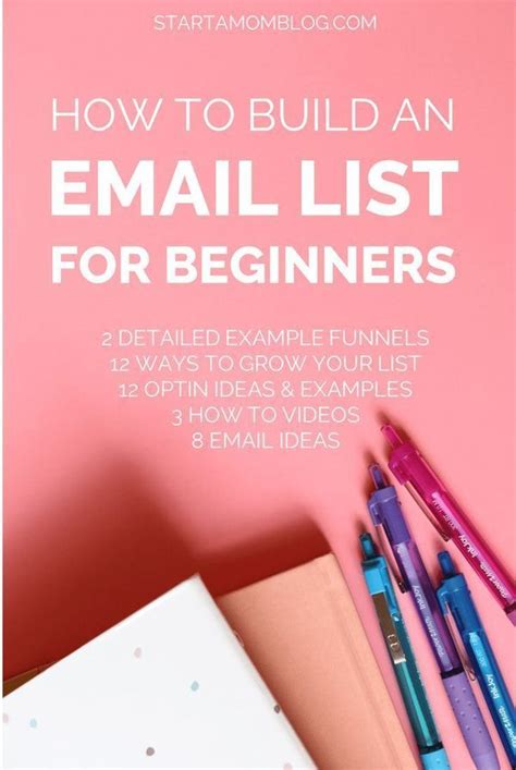 How To Build An Email List For Beginners Start A Mom Blog Email