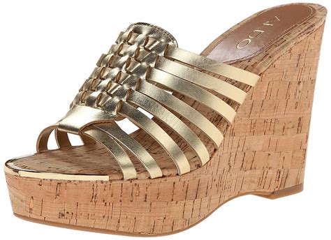 Aldo Womens Braudia Sandal Wedge Sandals Sandals Wedges