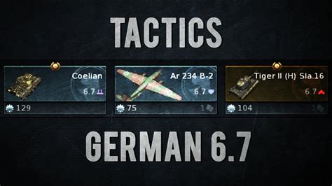 War Thunder Tactics German Lineup Youtube