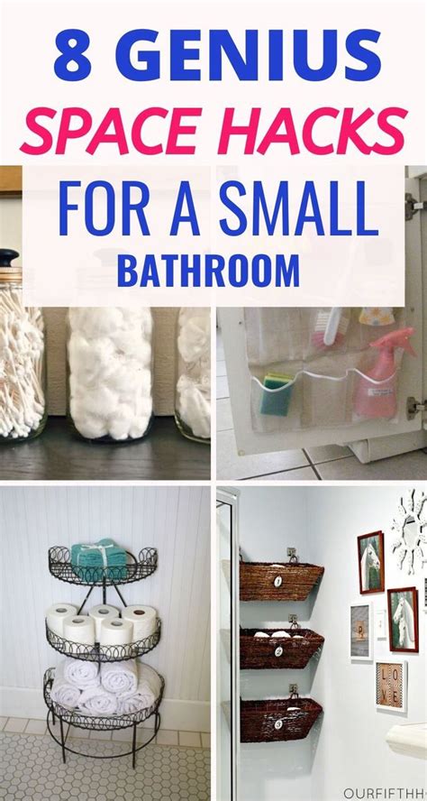 8 Genius Space Hacks For A Small Bathroom That Are Easy To Do And Cheap