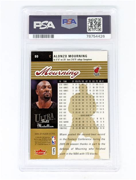 Fleer Ultra Gold Medallion Alonzo Mourning For Sale