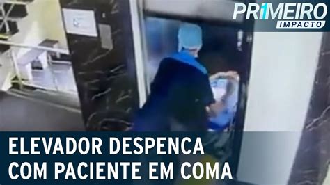 Elevador De Hospital Despenca Paciente Em Coma Primeiro Impacto