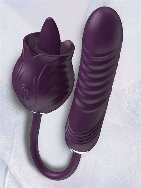 Rose Sexspielzeug Dildo Vibrator 2in1 Rose Sex Stimulator für Frauen