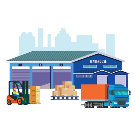 a Warehouse logistics background poster 12506636 Vector Art at Vecteezy