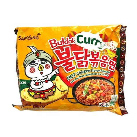 三养火鸡面 咖喱味 Samyang Hot Chicken Ramen Buldak Curry Fl 140g 嘉年华超市