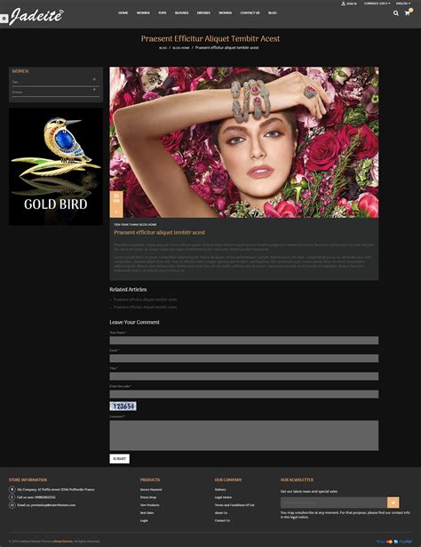 Jewelry PrestaShop Theme | Codester