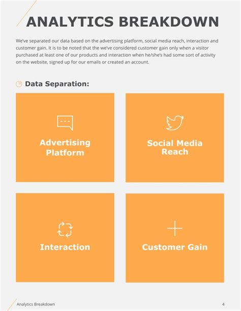 Monthly Social Media Analytics Report Template Social Media Analytics