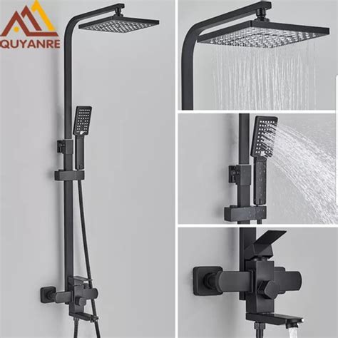 Jual Shower Tiang Hitam Shower Column Shower Set Shower Kamar Mandi