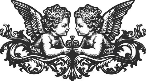 Cherubs With Lyras In Tattoo Art Drawings Wilderness Tattoo