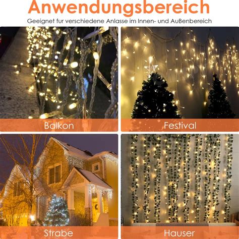 Yakimz 20m LED Ice Rain Fairy Lights Outdoor Kaufland Pl