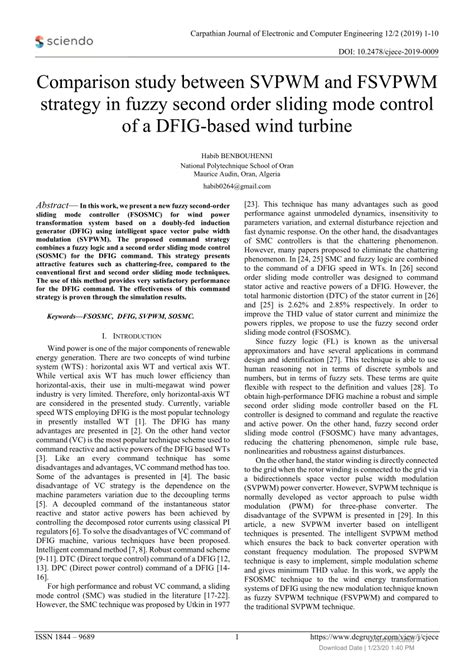 PDF Comparison Study Between SVPWM And FSVPWM Strategy In Fuzzy