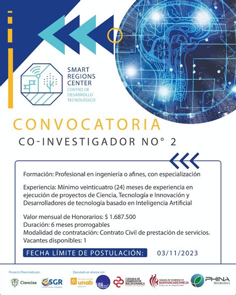 Convocatoria De Talento Humano Coinvestigador No 2