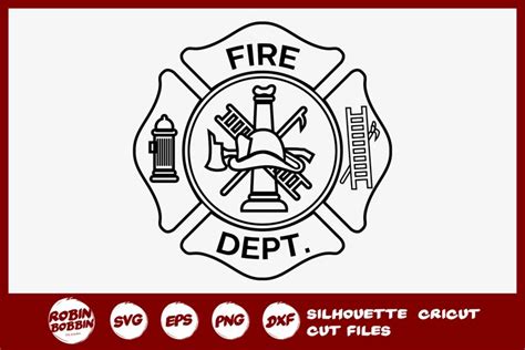 Firefighter Badge Logo SVG - Firefighter SVG