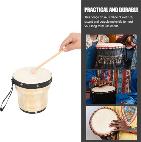 Kit de batería para niños tambores congas 1 juego de instrumentos de