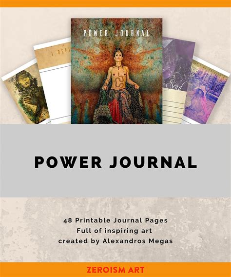 POWER JOURNAL, Printable Journal, Printable Notebook. - Etsy