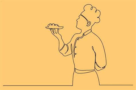 Free Vector Hand Drawn Chef Drawing Illustration