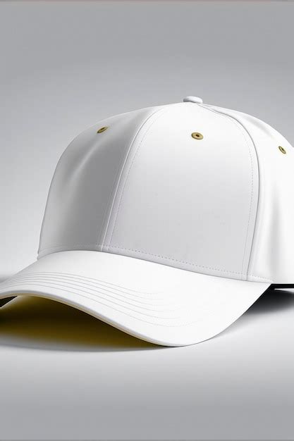 Premium Photo Blank Baseball Cap Mockup Template For Branding On White