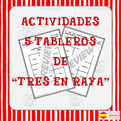 Tic Tac Toe Spanish First Words Tres En Raya Vocabulario Esencial By